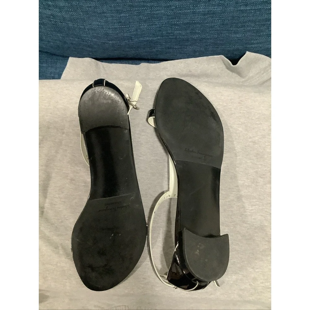 Pre-Owned Salvatore Ferragamo Black Size 8 Sling Back Sandals